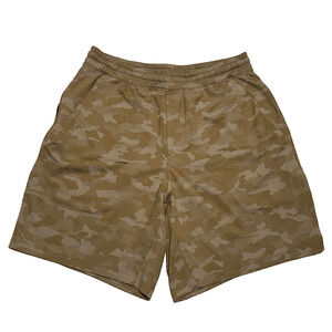 Lululemon Pace Breaker Linerless Shorts Mens S Tan Camo Athletic Running Workout